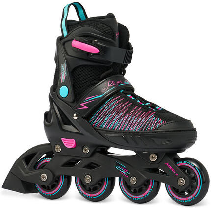 Patines Ajustables Allure Negro/Rosa/Menta