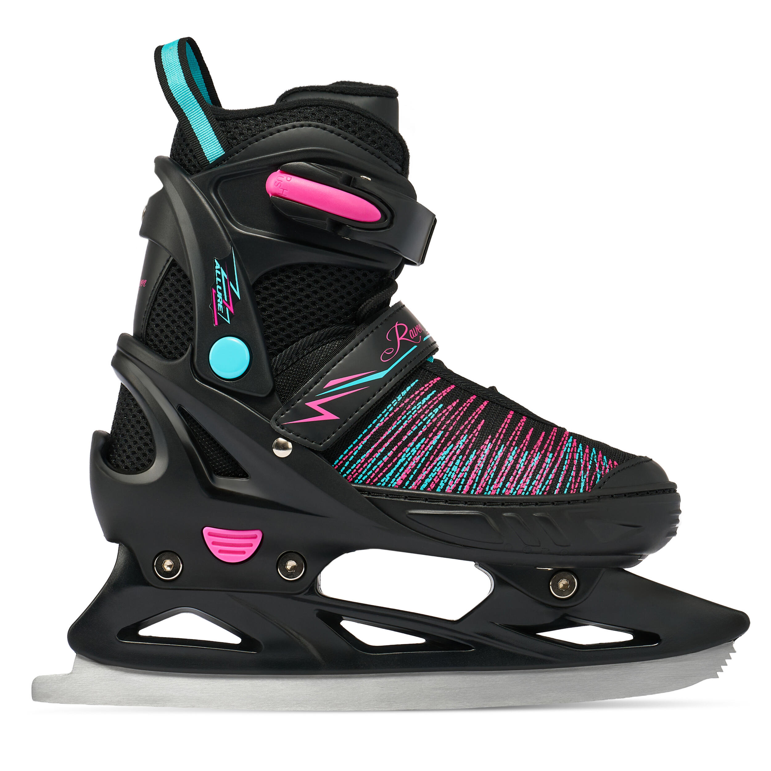 Patines ajustables 2en1 Allure Negro/Rosa/Menta 6/7