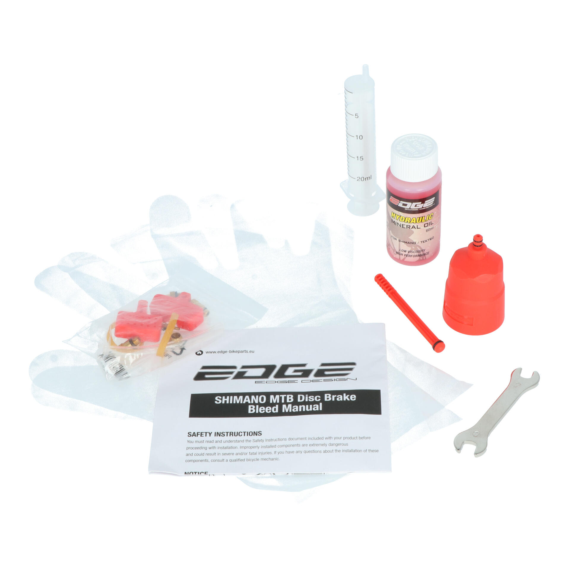 Frein à disque Brake Adoucissement Set Shimano Tektro - incl. Huile 2/7