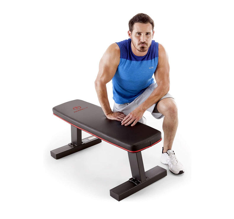 Banc Plat SB1050 - Capacité maximale de 272 kg - Cadre robuste de 10 cm x 5 cm 2/7