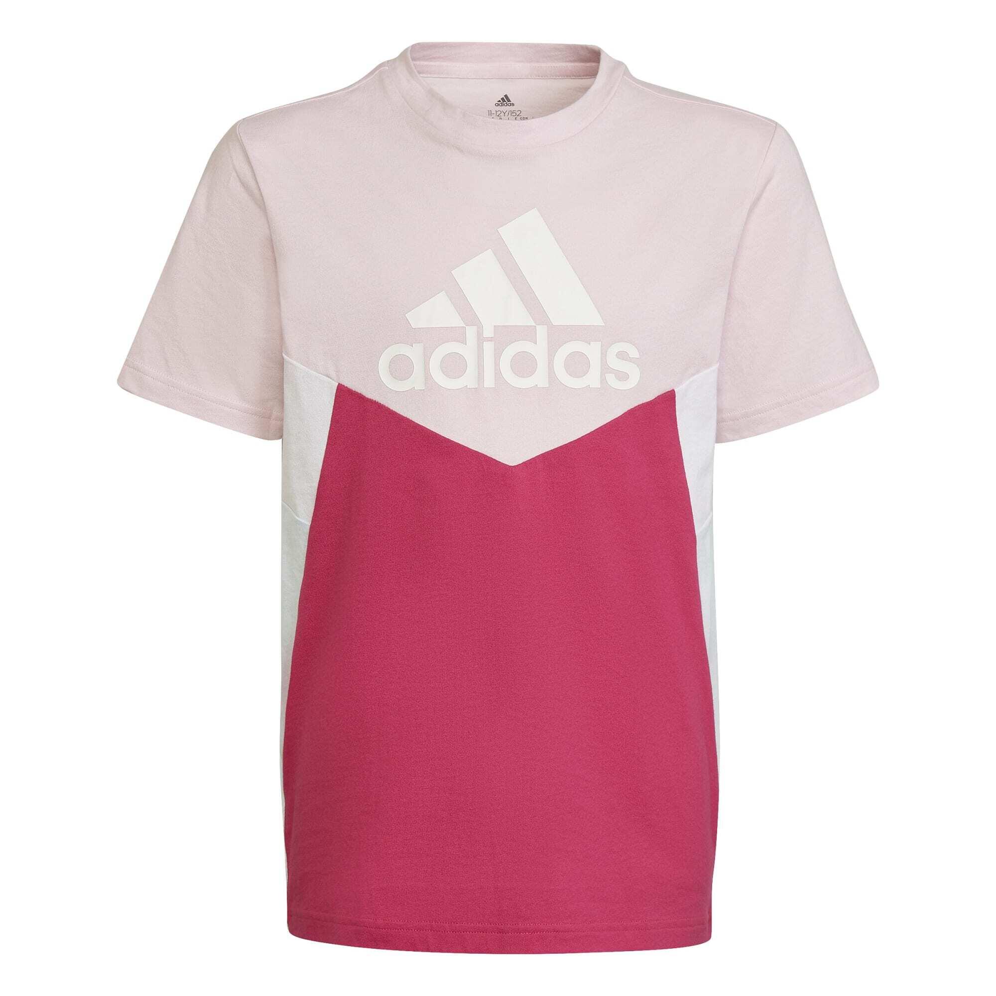 T-shirt de bloco de cores para crianças adidas 1/5