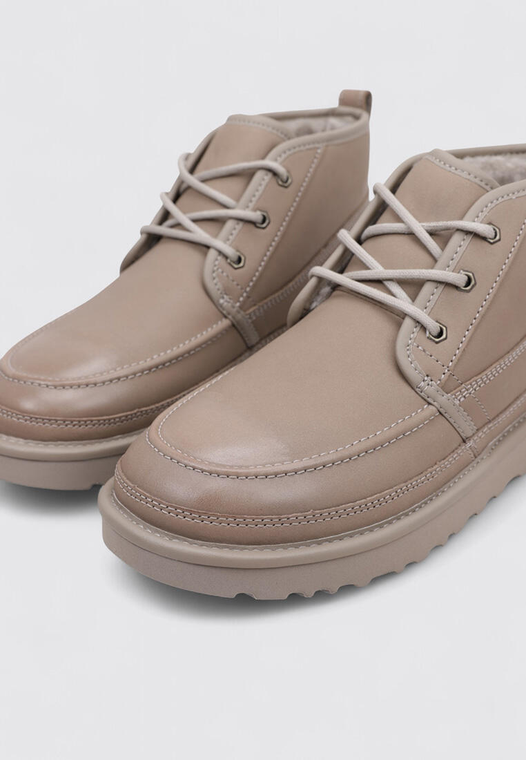 UGG Neumels Moc — Botines hombre Taupe en piel 3/5