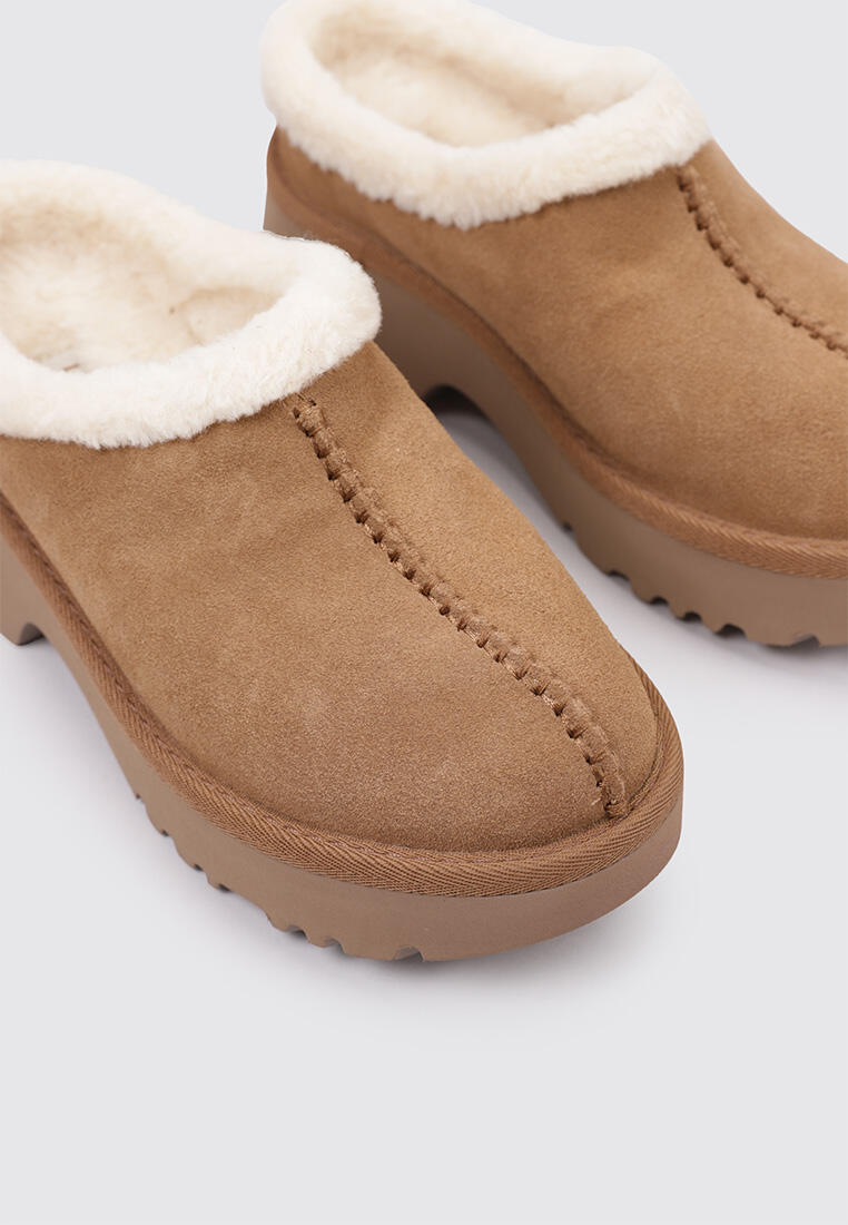 Zuecos Zuecos Mujer UGG New Heights Cozy Clog Cuero 3/5