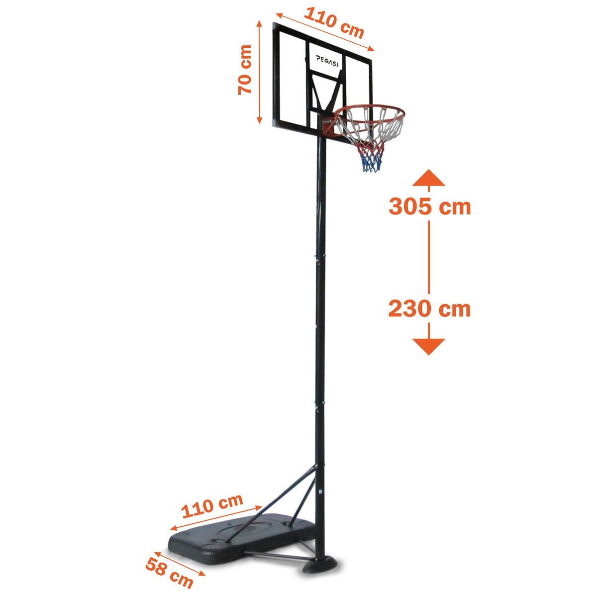 PEGASI BASKETBALL PIE SPORT 2,30 - 3,05M 3/6