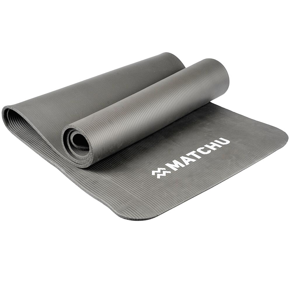 Esterilla de fitness - Esterilla deportiva - 180cm x 60cm x 9mm - Gris 6/8