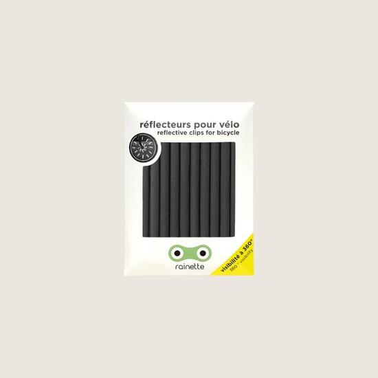 RAINETTE Réflecteurs pour rayons vélo — 12 pièces, gris anthracite
