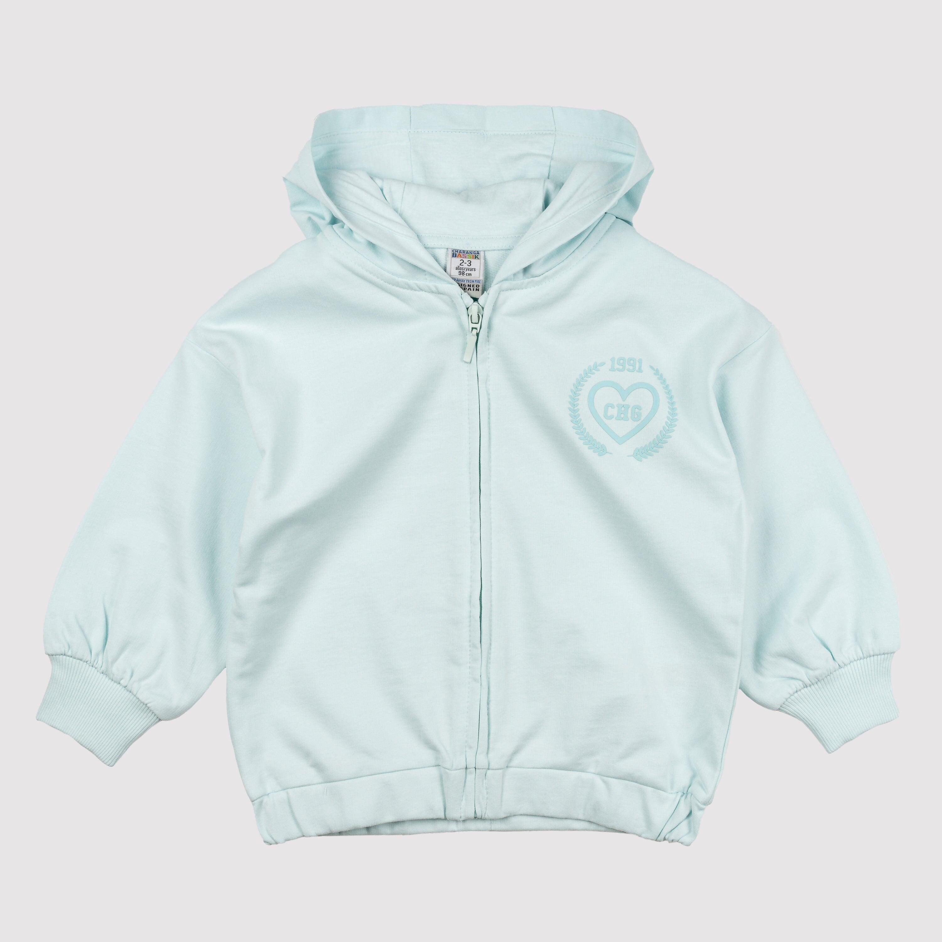 Jaqueta esportiva feminina azul-turquesa | Com 3/5
