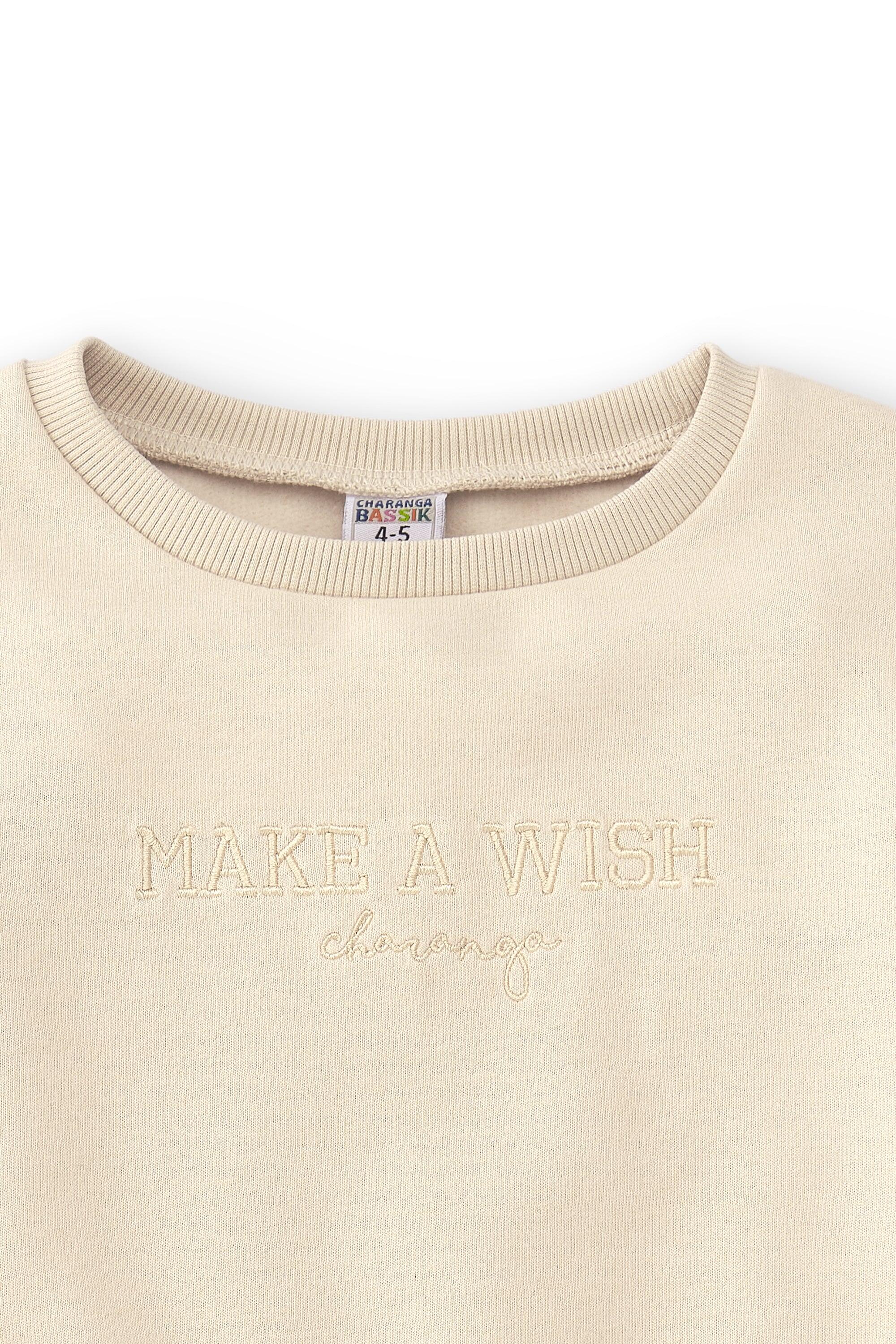 Moletom Wish bege para meninas | Sem 4/4