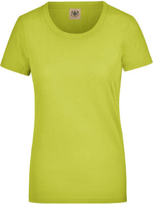 Glemo Damen T-Shirt Fluo Gelb 100% Baumwolle