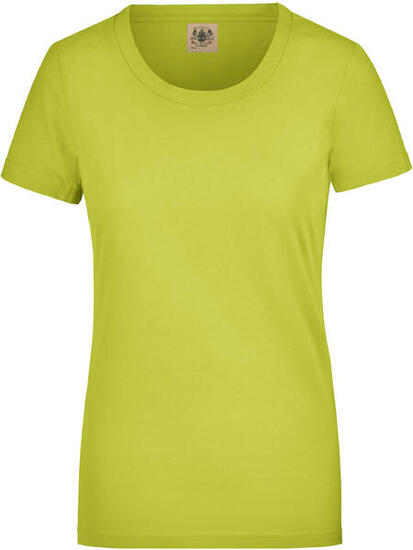 Glemo Damen T-Shirt Fluo Gelb 100% Baumwolle