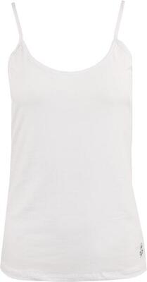 Glemo Damen Tanktop Priscilla – Weiß, Baumwolle, V-Ausschnitt