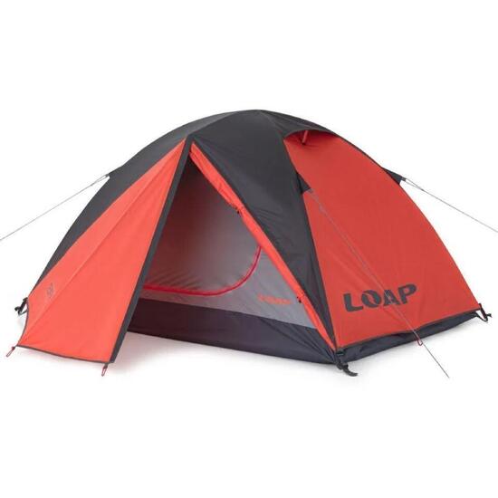 Laib Tempra 2 – Namiot kopułowy 2-osobowy pomarańczowo-szary