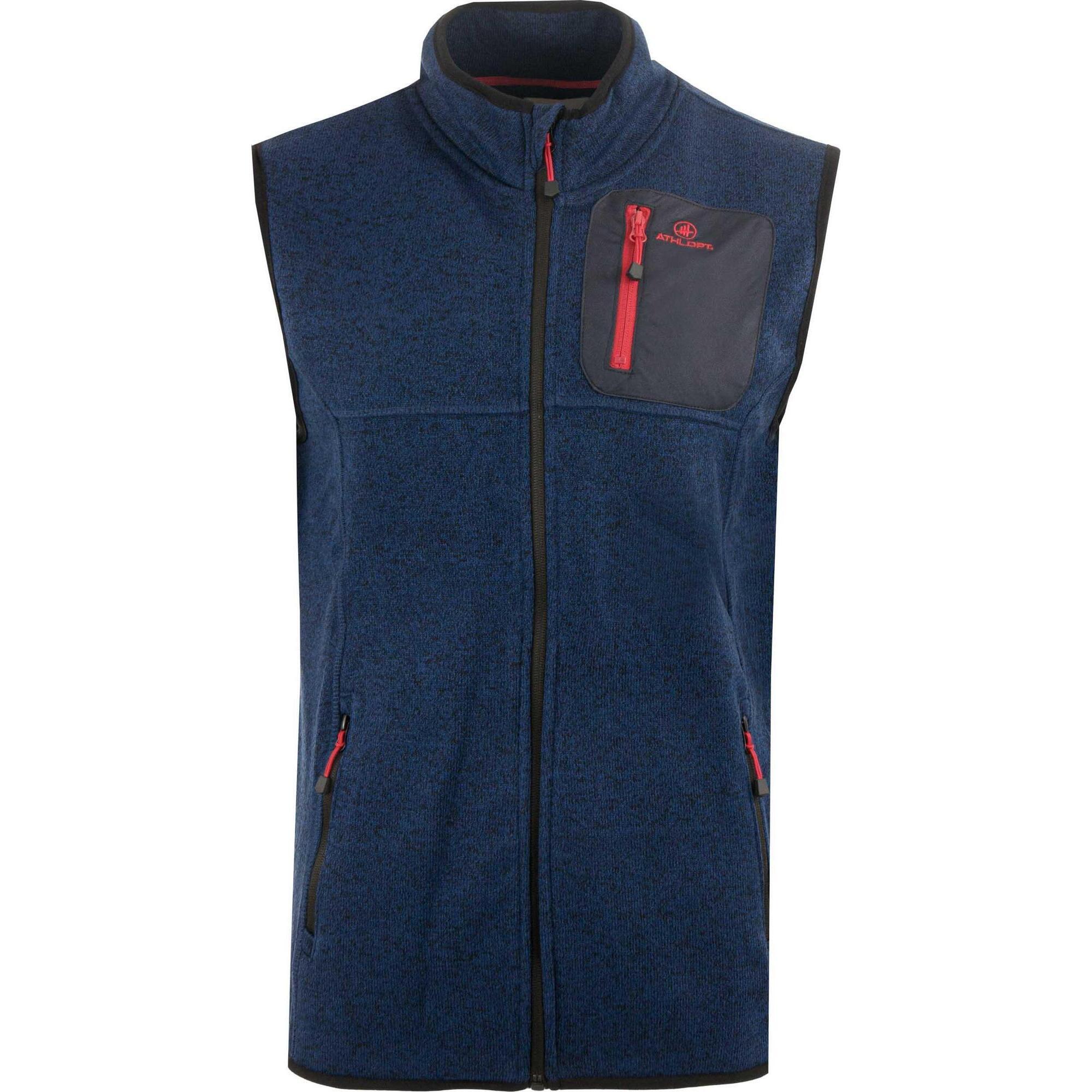 Yb Sports - Glemo Athl Dpt Zeno Veste Homme Bleu Marine – Sportive Et Respirante - Chemise Sans Manche - Bleu|rouge - Decathlon