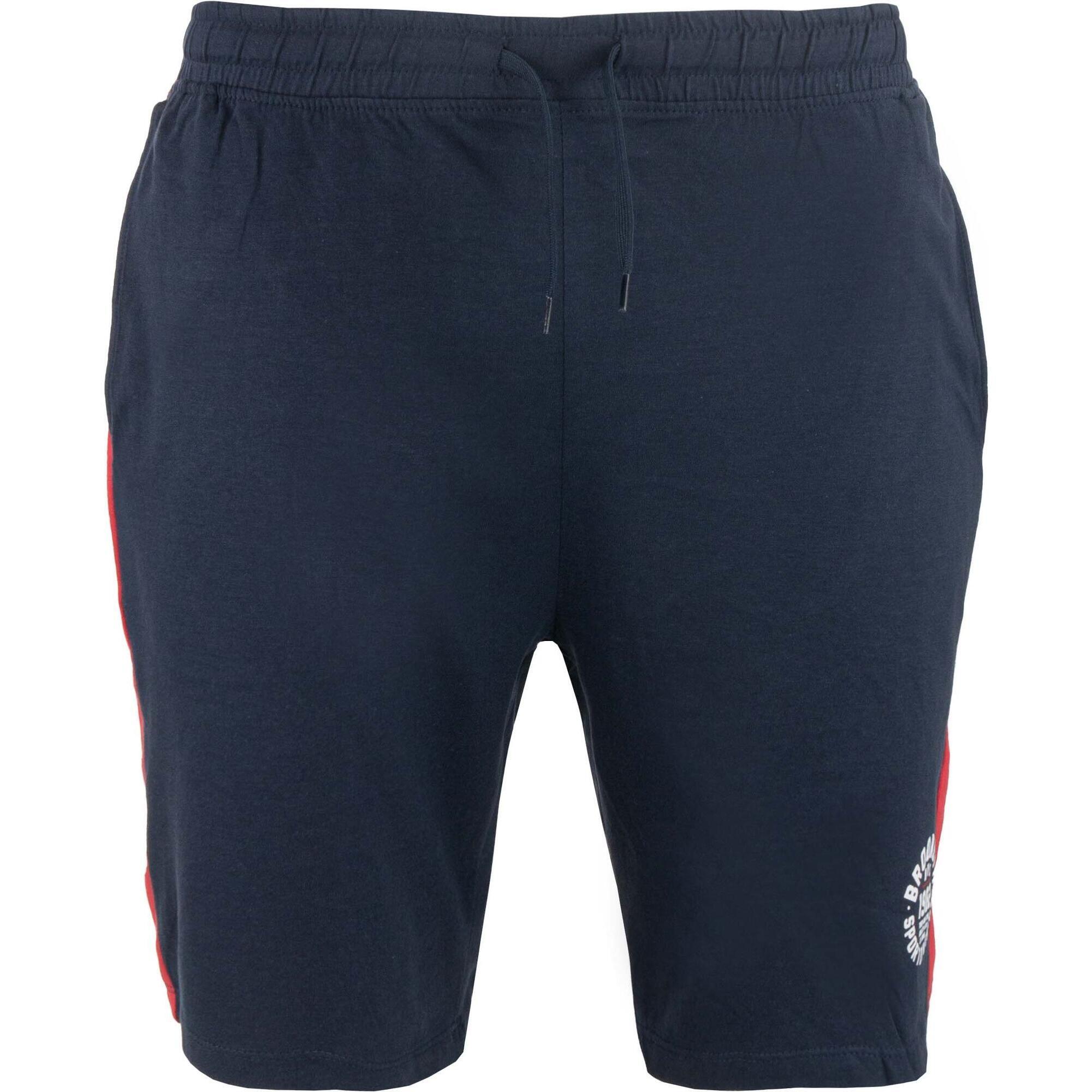 Zfoam - Short Athl Dpt Balzo Homme – Navy, 100% Coton - Short - Blanc|bleu|rouge - Decathlon