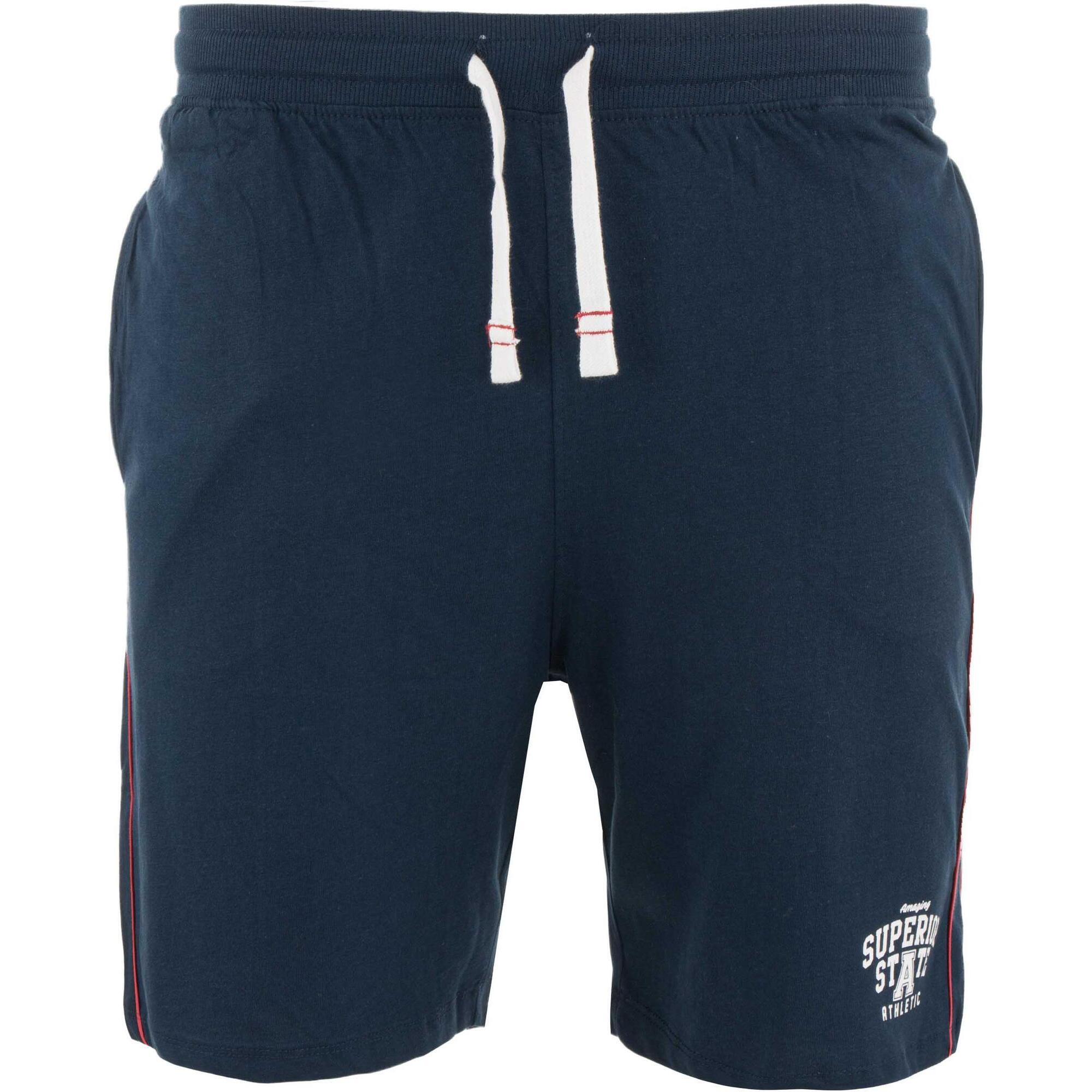 Zfoam - Short Homme En Coton 100% – Au-dessus Du Genou, Bleu Marine - Short - Bleu - Decathlon
