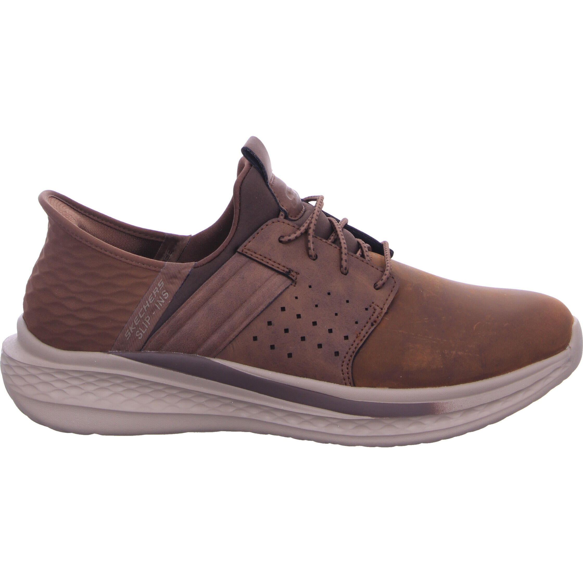 Skechers SLADE Zachary Herren Sneakers Schuhe Slip ins 210828 CDB dunkelbraun 3/7