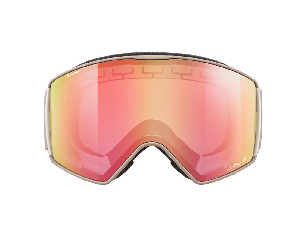 Masque de ski et de snowboard enfant et adulte - Beige / Marron LAUNCHER REACTIV 4/5