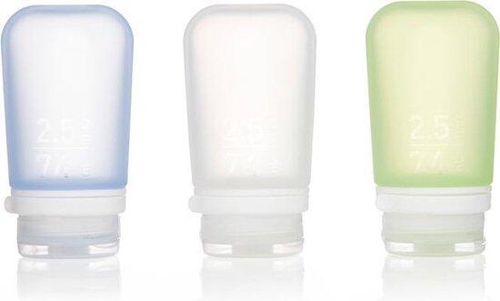 Humangear GoToob+ 3-Pack Medium Clear/Green/Blue 2/7