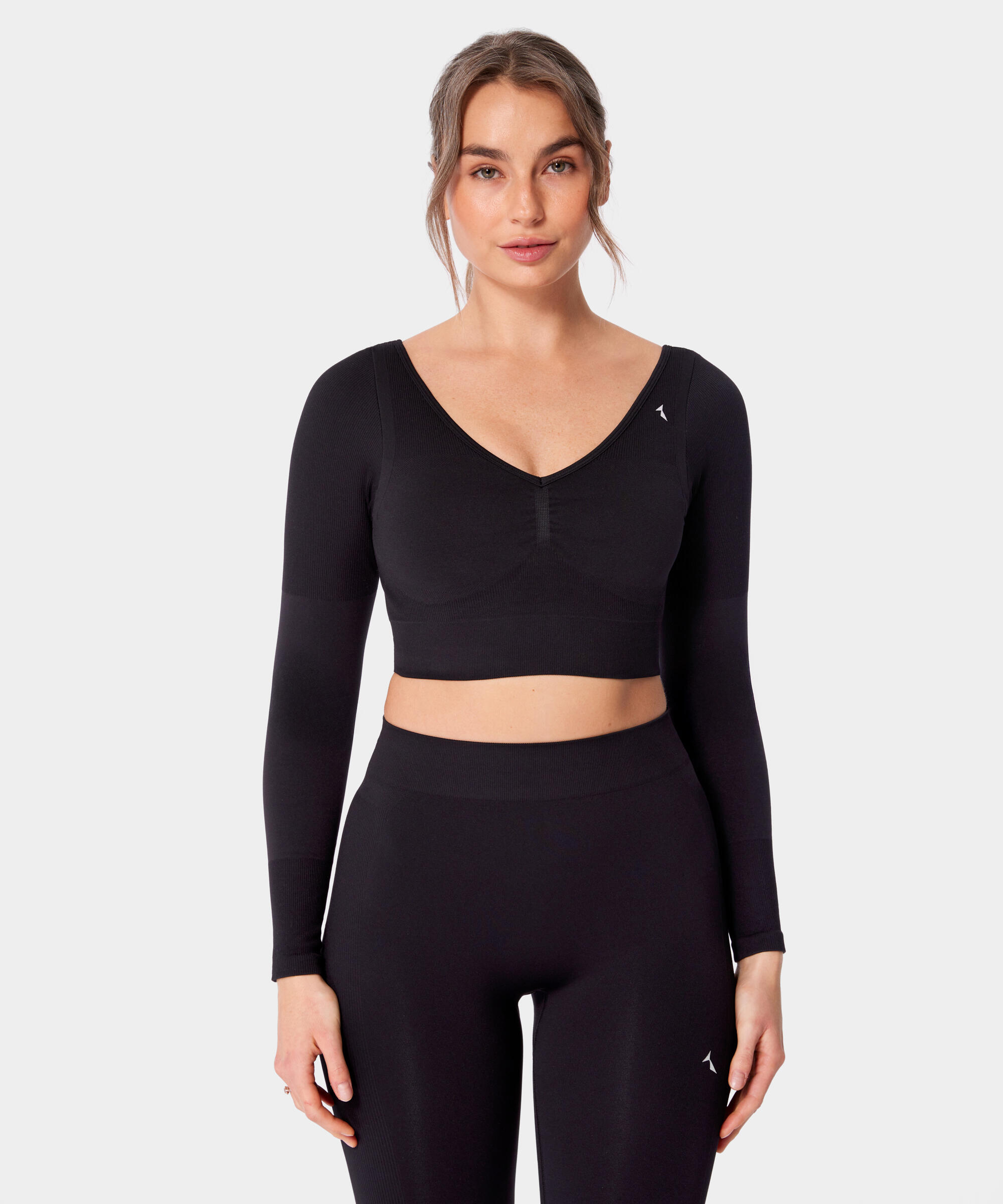 Bezszwowy longsleeve sportowy z wycięciem Carpatree Eris