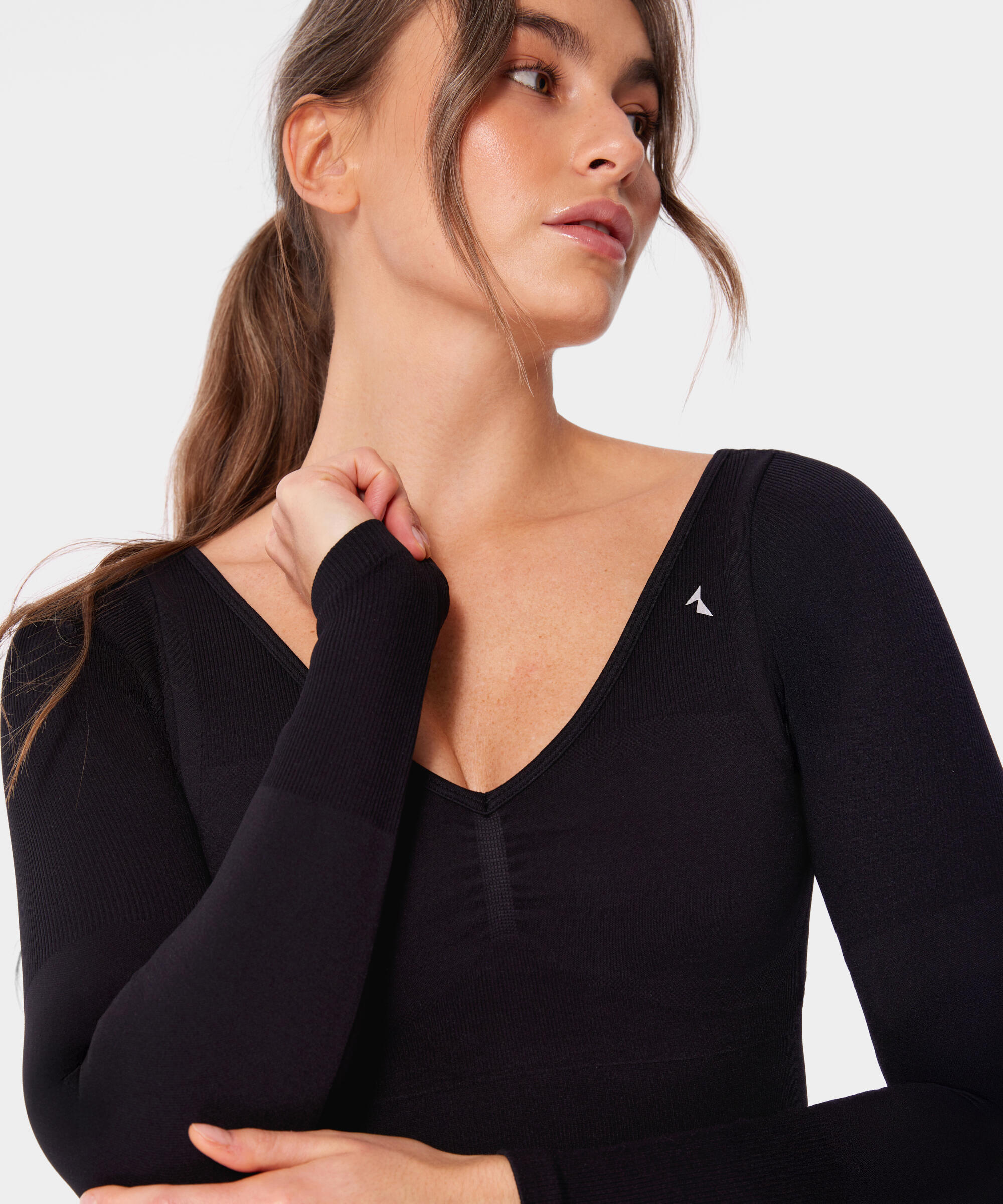 Bezszwowy longsleeve sportowy z wycięciem Carpatree Eris 3/5