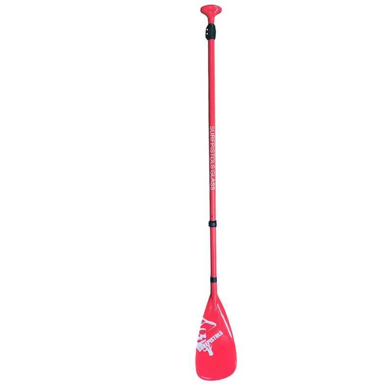 Surfpistols - Pagaie Stand Up Paddle Fibre Rouge 3 Parties Surfpistols - Pagaie - No Size - Decathlon