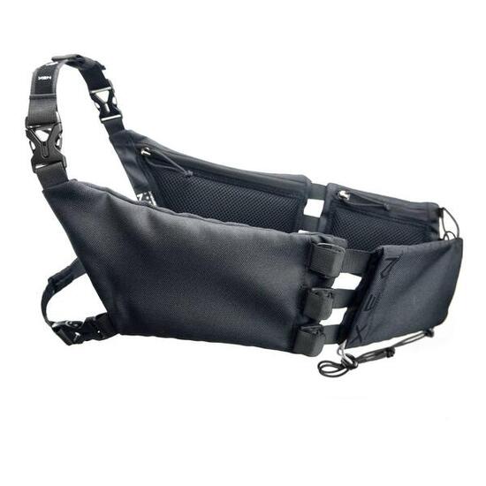 Orbiter TrailVest – Hybride entre ceinture de course et sac à dos – Noir