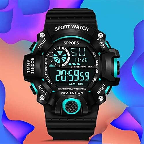 Reloj Pulsera Omadiol HY-809 ,deportivo digital , multifuncional azul 5/6