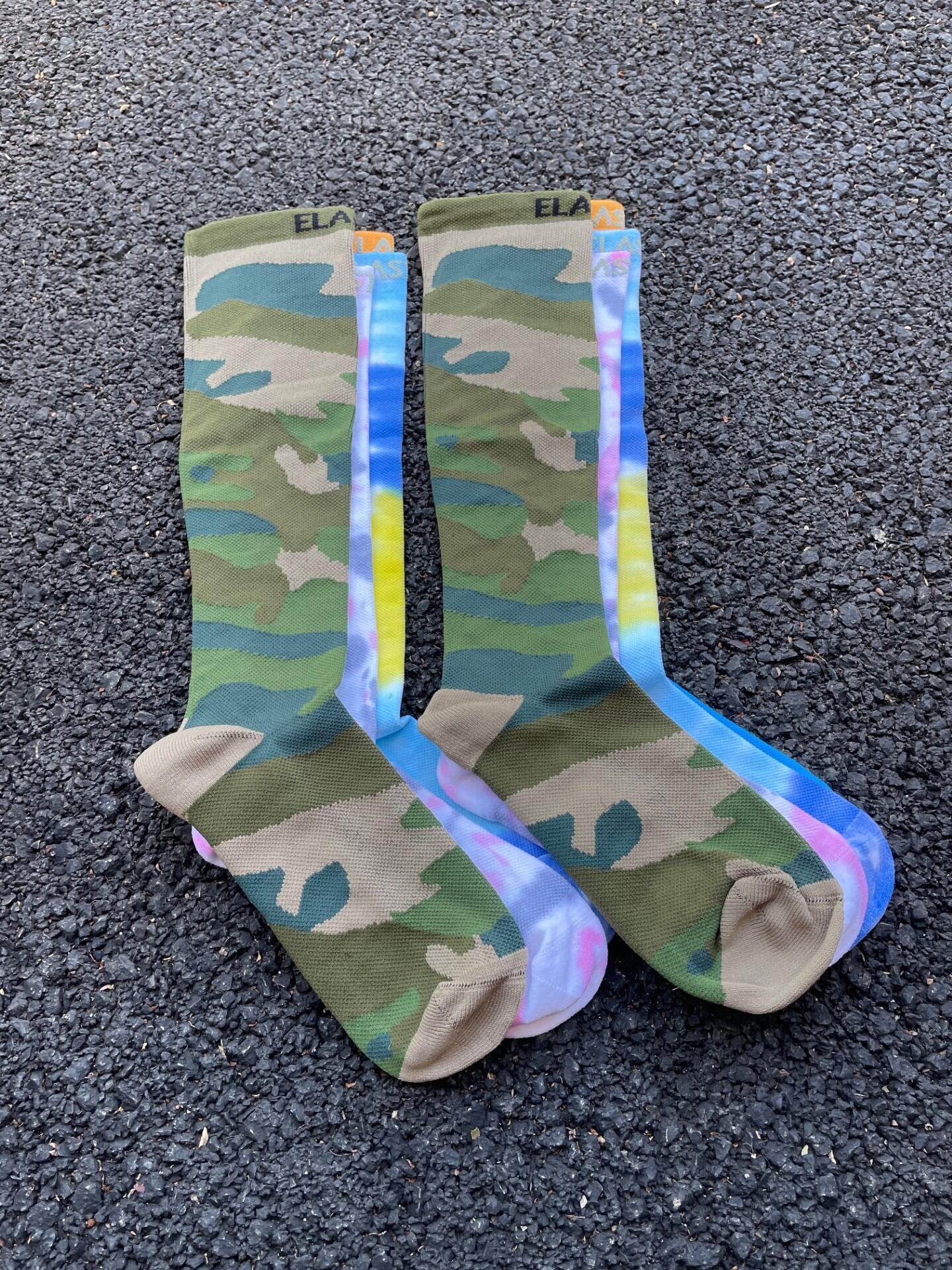 Chaussettes de compression haute - Running, course, vélo et sports - Camouflage 5/5