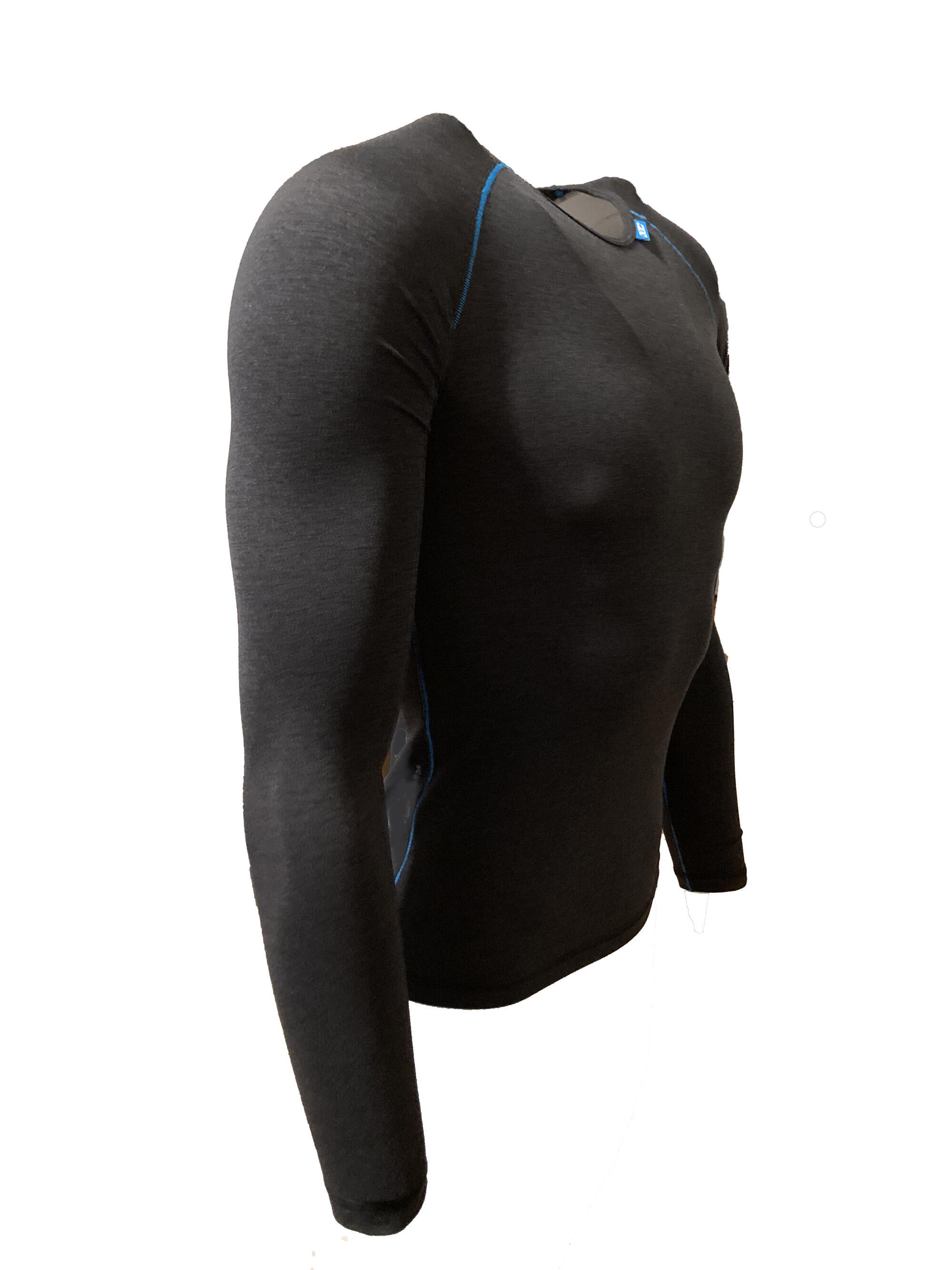 Haut de sous-vêtements noirs tendres pour hommes 2/4