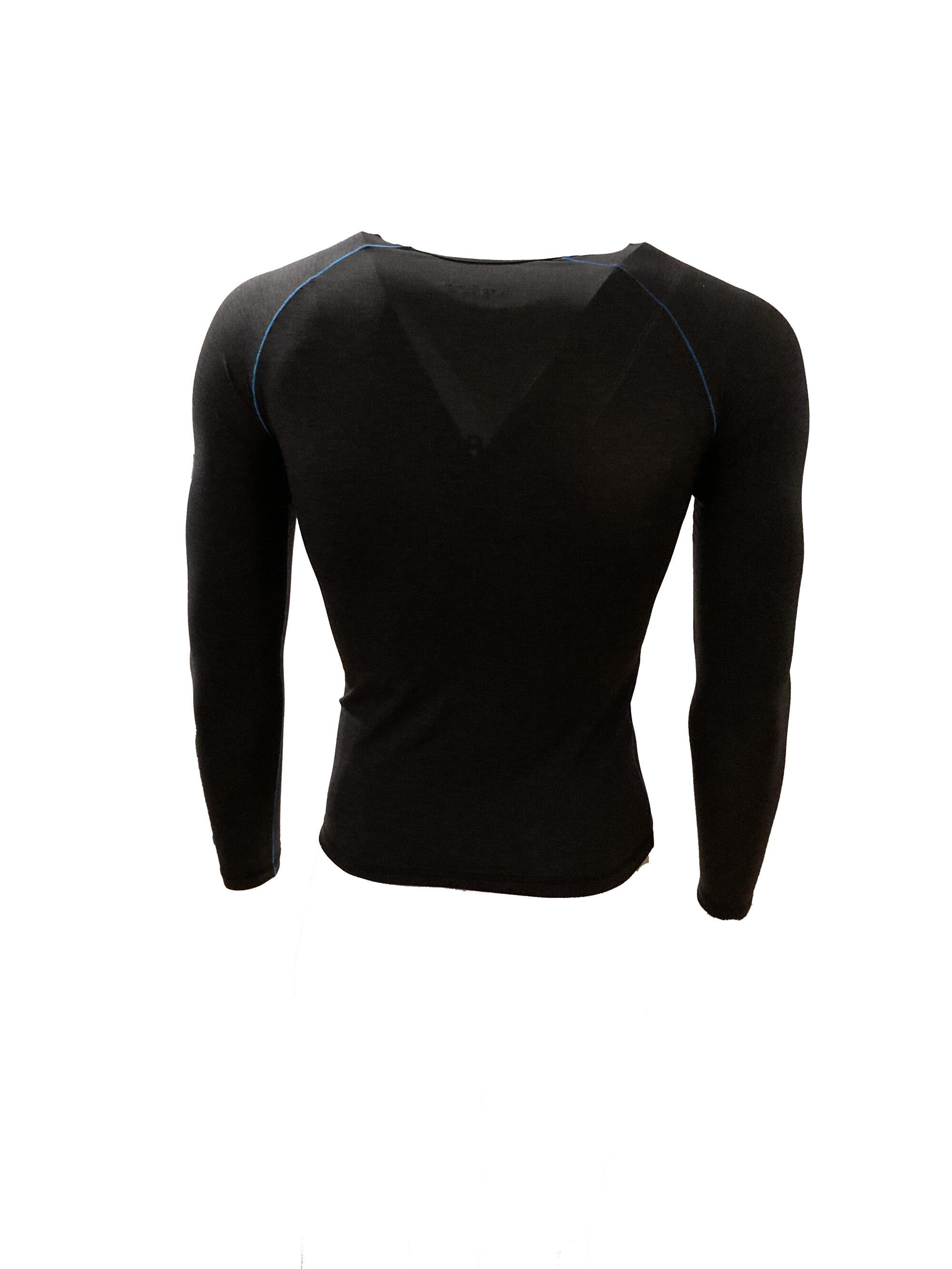 Haut de sous-vêtements noirs tendres pour hommes 3/4