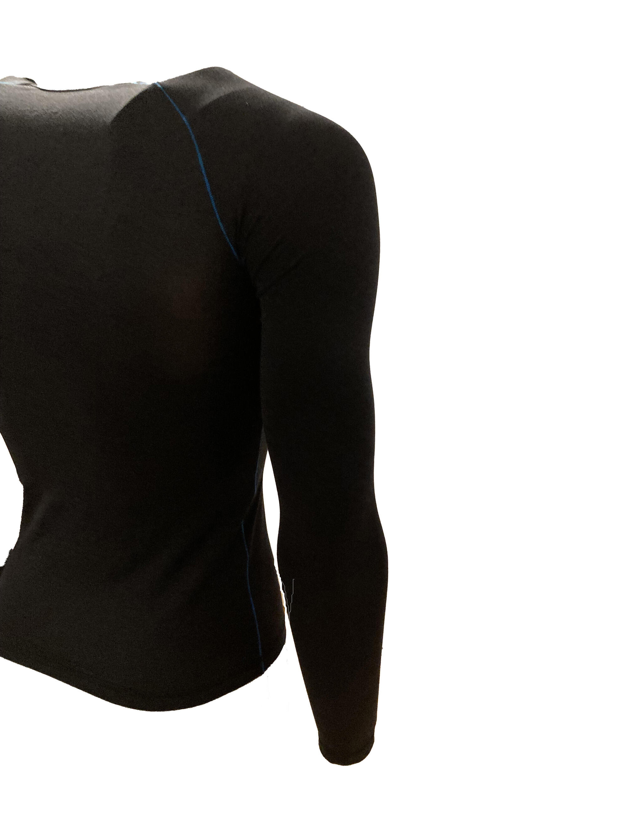 Haut de sous-vêtements noirs tendres pour hommes 4/4