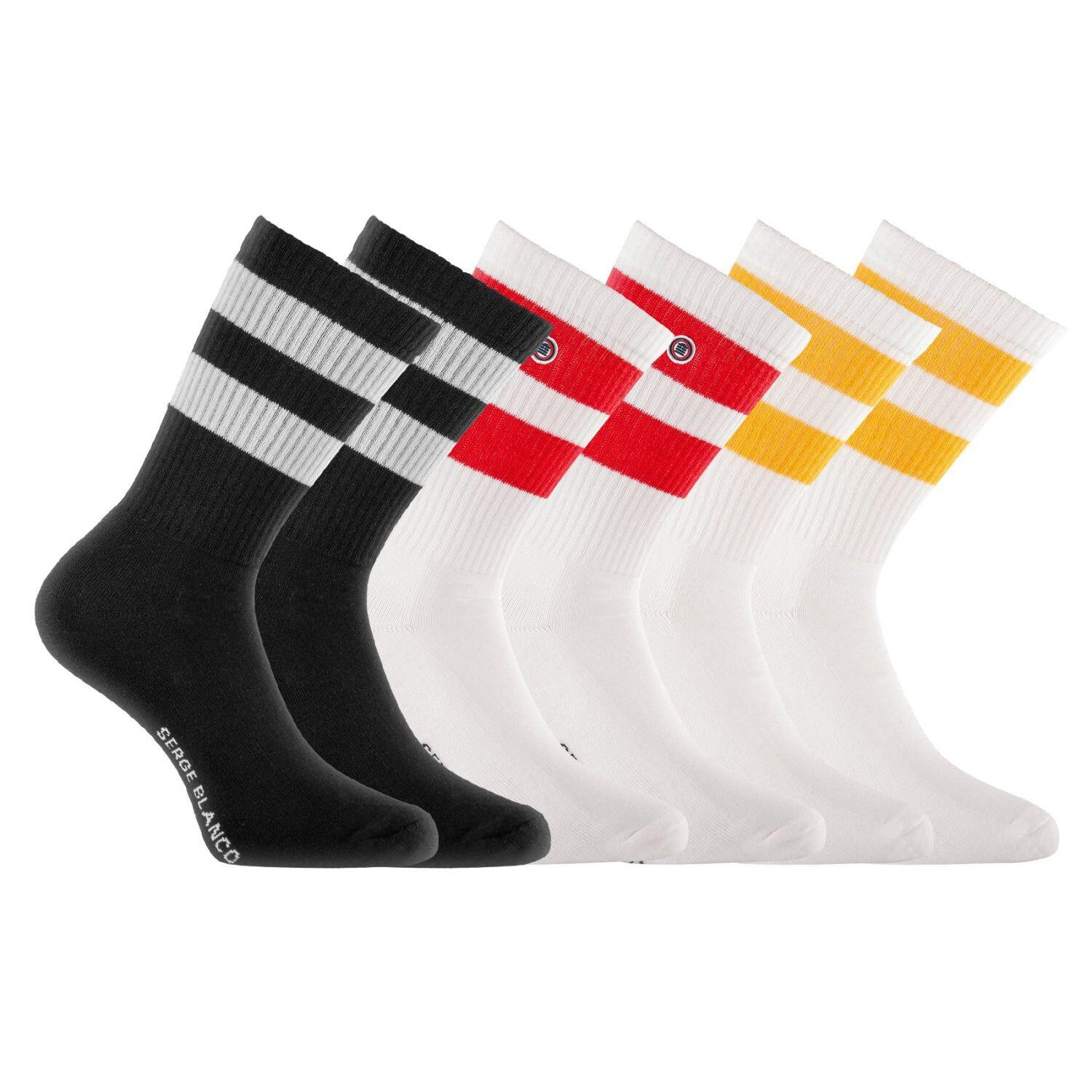 Lot de 6 paires de tennis Serge Blanco 1/5