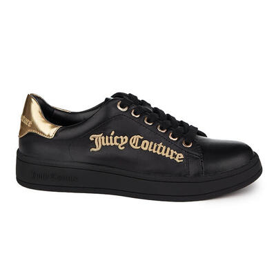 Juicy Couture Damen-Sneaker Carlie aus echtem Leder, schwarz ZLN 0663