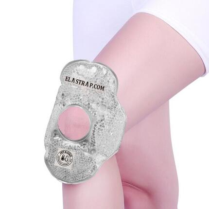 Poche de gel chaud / froid genou - Compresse glace gel billes genouillère