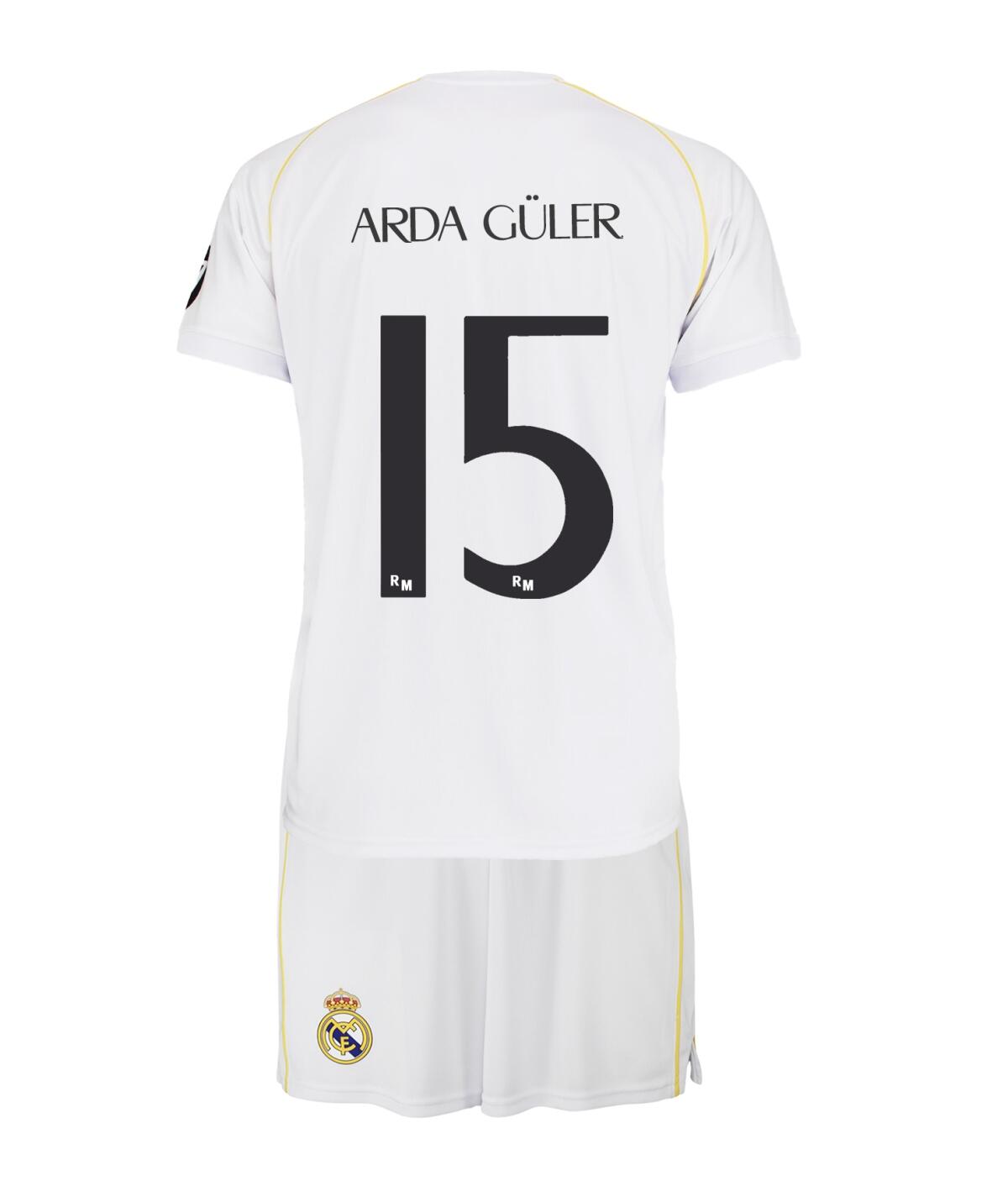 Camisola Arda Güler Principal Futebol Real Madrid Réplica Oficial 25/26 Criança 3/7