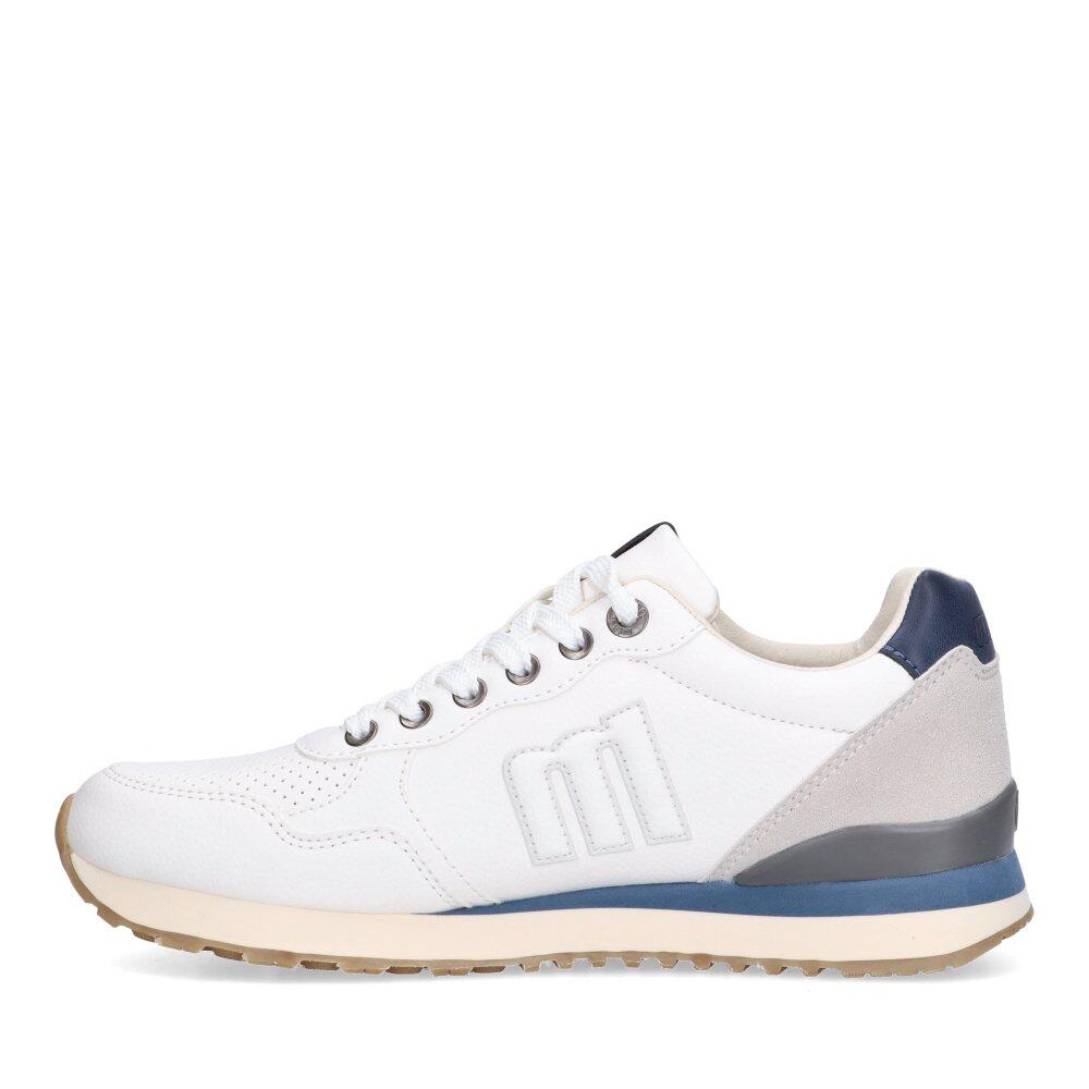 Deportivas Casual Hombre Suela Plana - Modelo 84755 Blanco 3/6