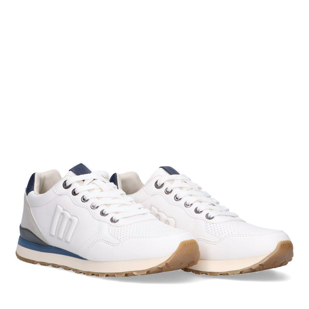 Deportivas Casual Hombre Suela Plana - Modelo 84755 Blanco 2/6