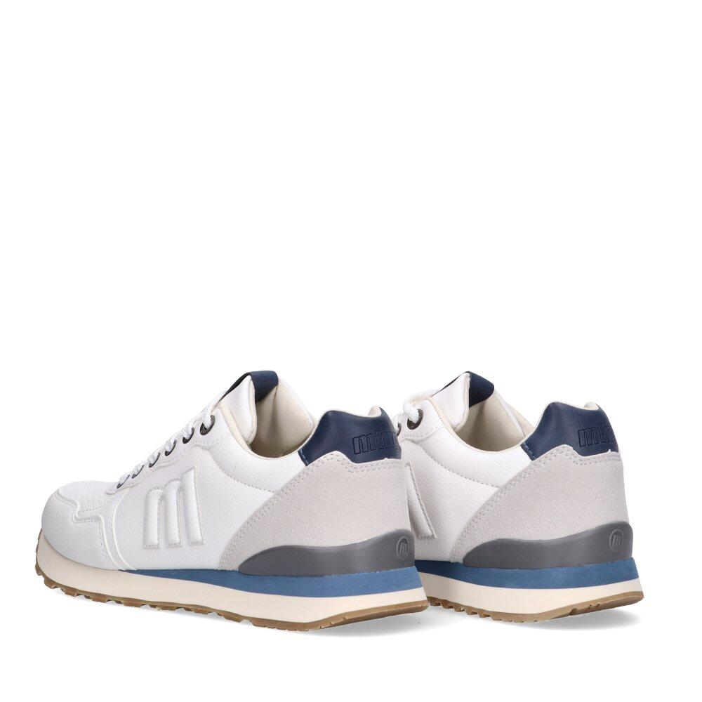Deportivas Casual Hombre Suela Plana - Modelo 84755 Blanco 4/6