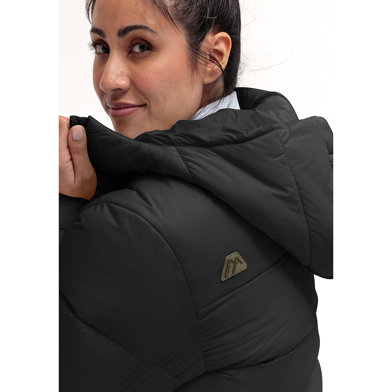 Plumífero con capucha de mujer Maier Sports Heatcore 6/7