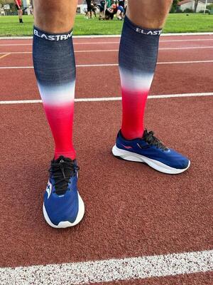 Calze a compressione alta - Corsa running ciclismo e sport - Francia