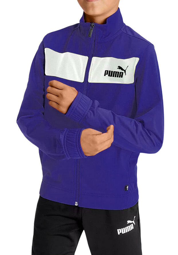 Komplet dresowy dziecięcy sportowy chłopięcy granatowy spodnie bluza PUMA 3/5
