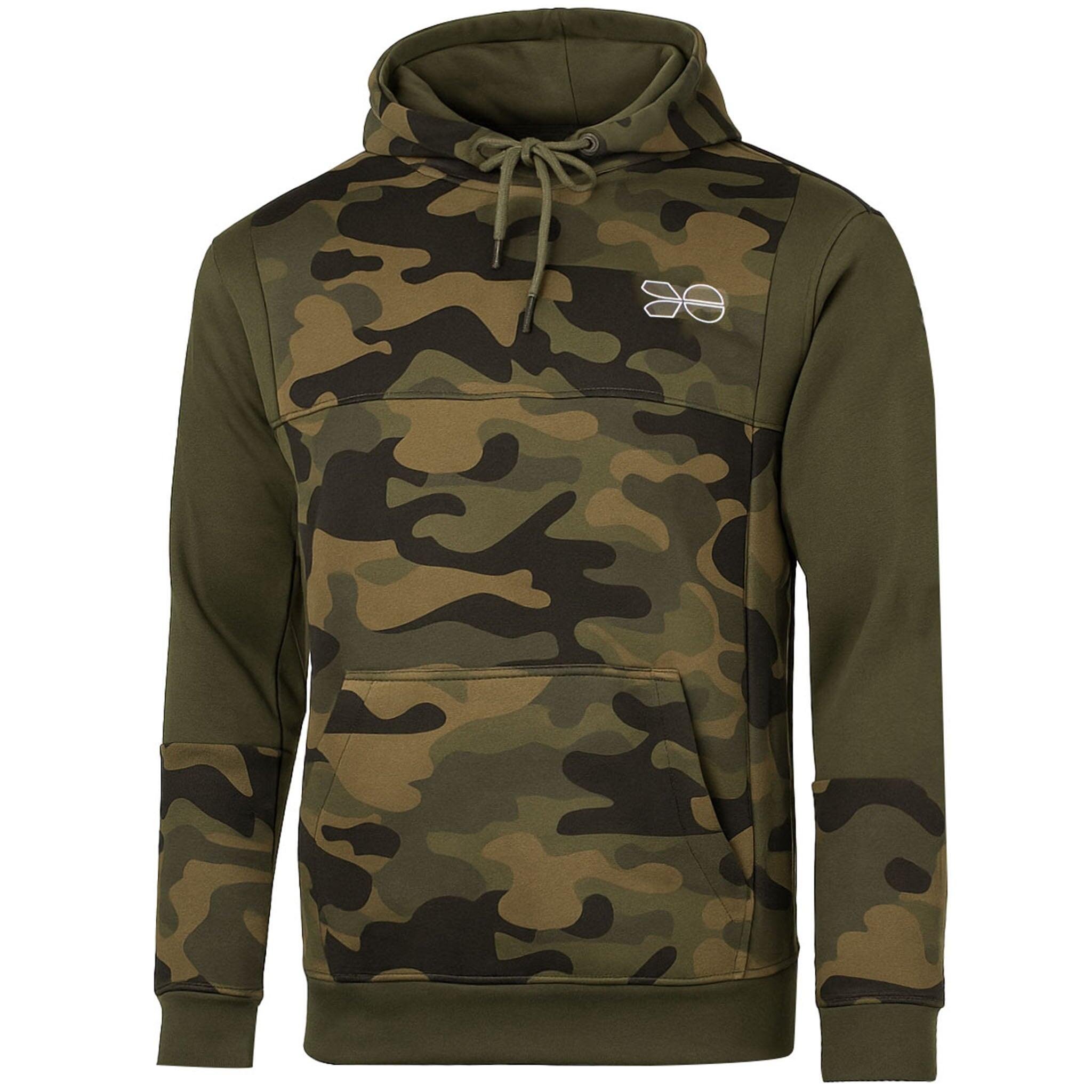 Crosshatch Logo Mens Camo Khaki Hoodie | Decathlon