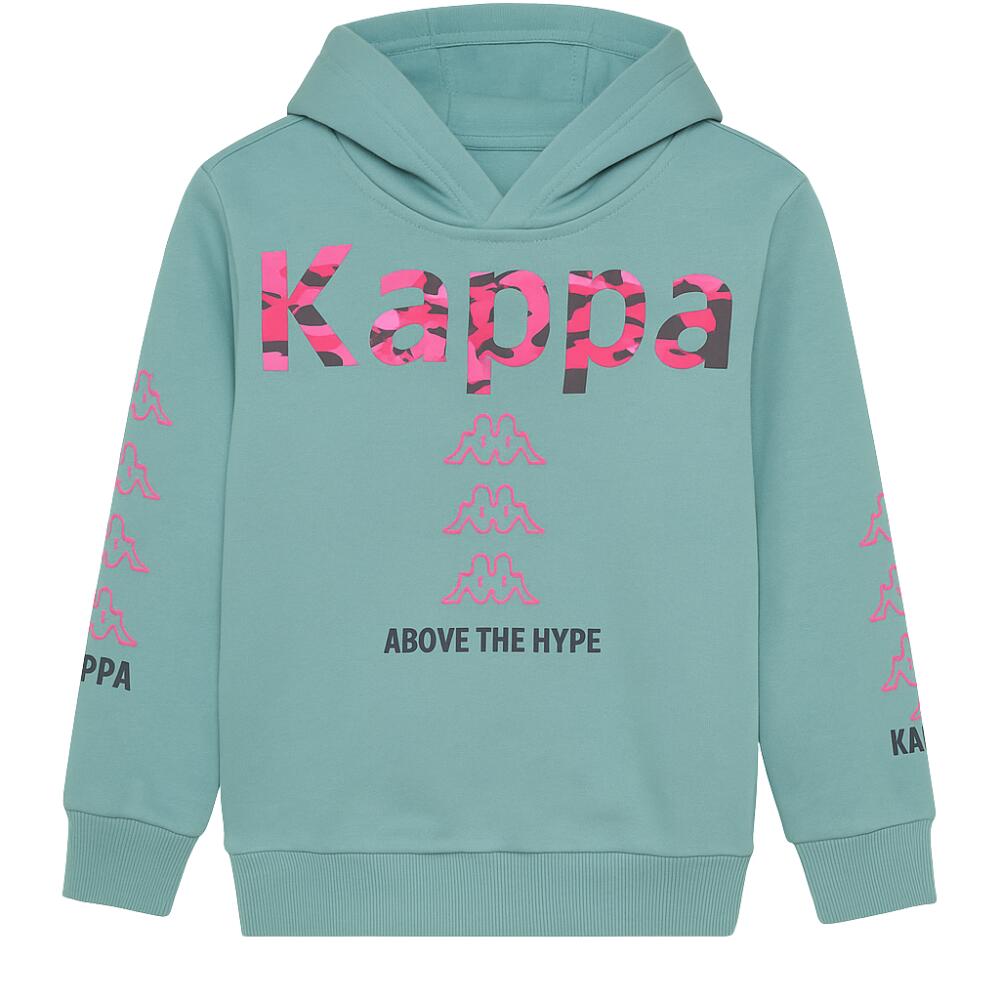 KAPPA 322B2PW Green River – Fato de treino para menina com capuz e forro polar 1 4/5
