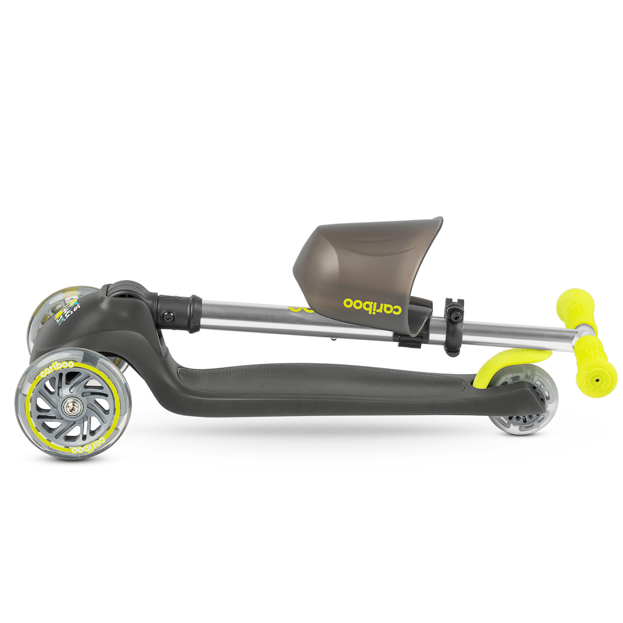 Patinete plegable de 3 ruedas con LED que brilla en la oscuridad Cariboo Ghost 7/8