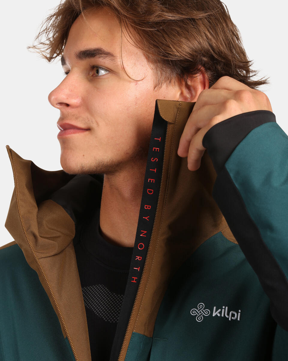 Veste de ski Kilpi Killyan-M pour homme, imperméable, verte. 6/7