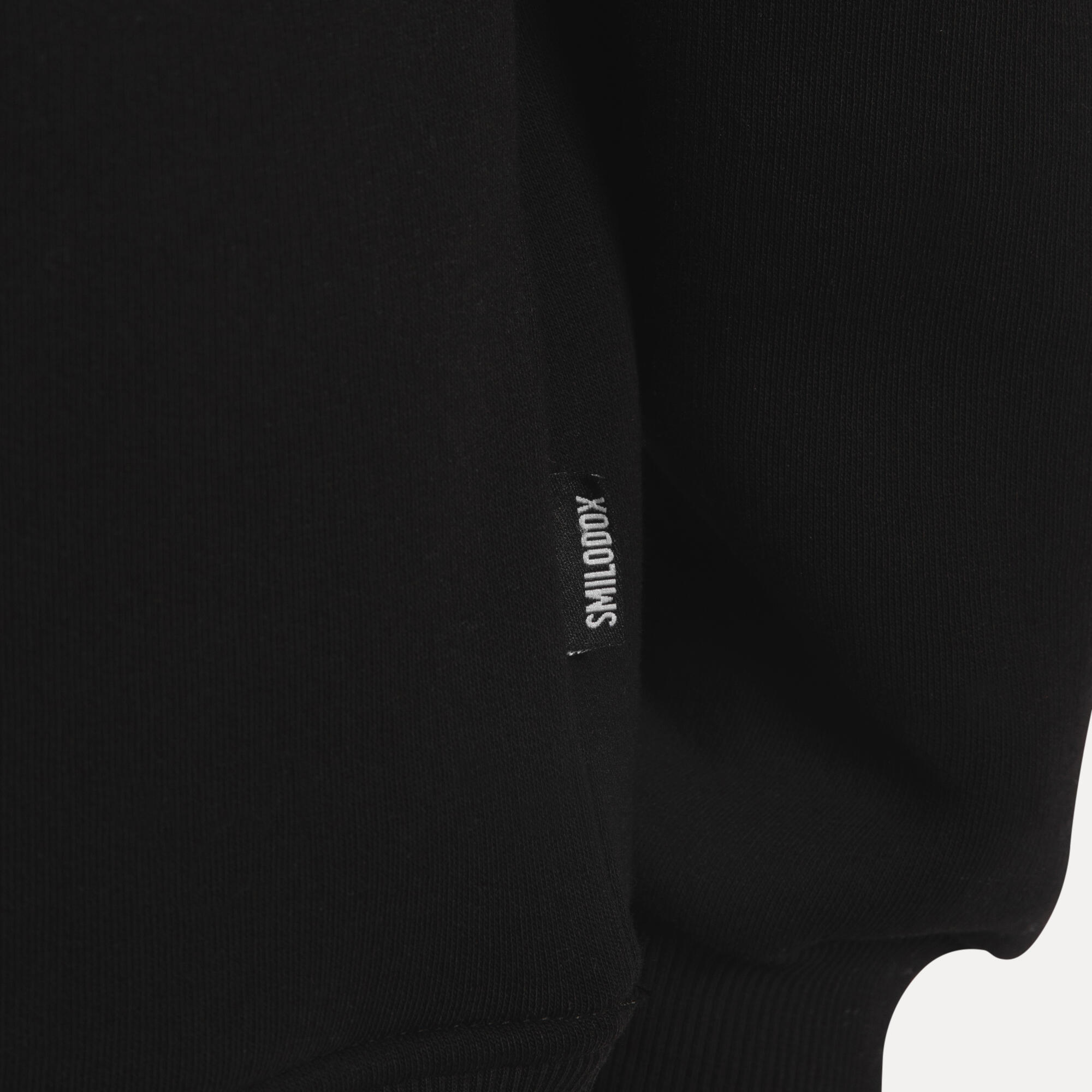 Unisex Sweater Half Zip Jago Schwarz 5/5