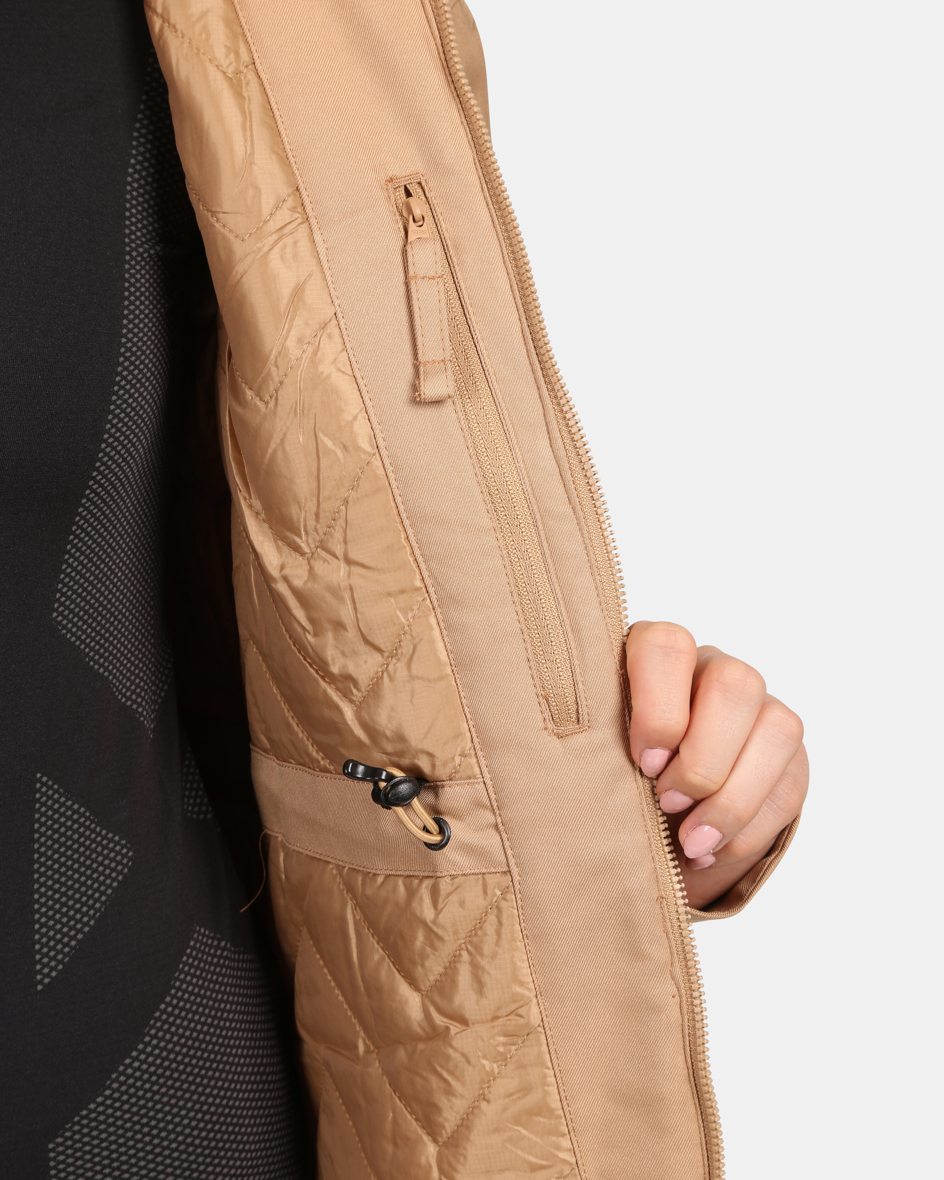 Manteau matelassé imperméable Kilpi Peru-W femme Beige 6/7