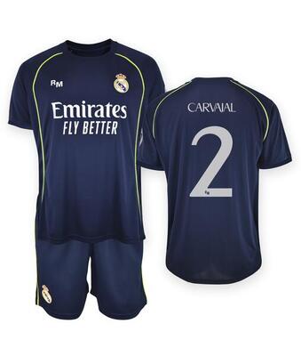 Camiseta Niño Carvajal Real Madrid Segunda Equipación Réplica Oficial 25/26