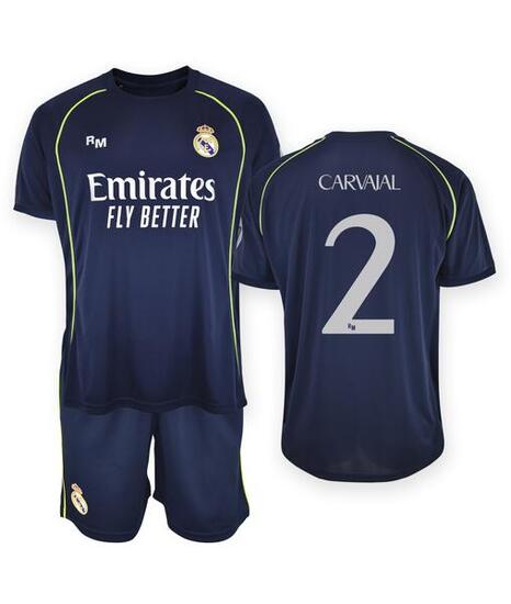 Camiseta Niño Carvajal Real Madrid Segunda Equipación Réplica Oficial 25/26