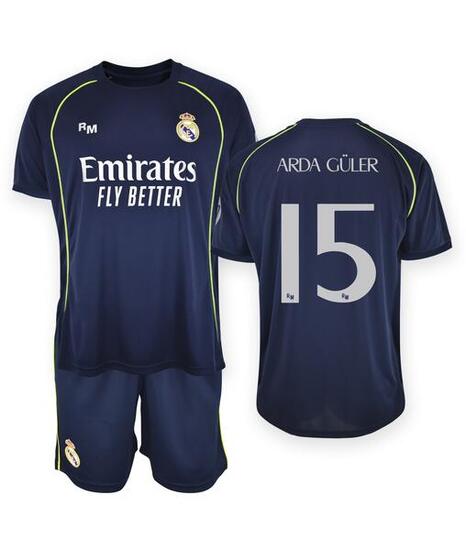 Camiseta Niño Arda Güler Real Madrid Segunda Equipación Réplica Oficial 25/26